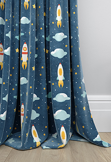 Blast Off, Spacebound - Made to Measure Curtains
